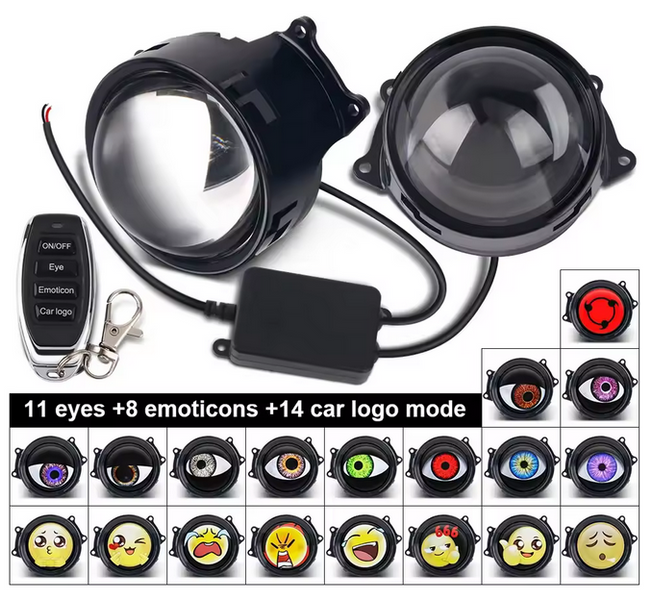 Автомобільні лінзи Devil Eye 3. 33режими 12-24V&nbsp; 33 фото